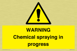 WARNING Chemical spraying in progress